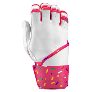 맞춤형 카베타 가죽 야구 소프트볼 배팅 장갑 프리미엄 품질 통기성 후크 루프 클로저 오른손잡이 성인 맞춤형 - Product Image 3