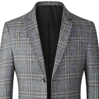 Setelan Pria 2 Potong Model Klasik Jas Double Breasted Tuxedo Blazer untuk Pernikahan, Acara Bisnis, Makan Malam, dan Pesta