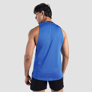 Bajo MOQ transpirable nuevo diseño hombres camiseta sin mangas para venta en línea última llegada Fitness ropa de alta calidad hombres camiseta sin mangas - Product Image 2