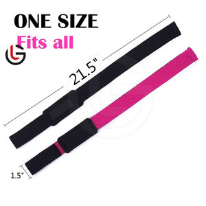 Sangles de levage de service OEM de couleur unie sangles de levage de vêtements d'entraînement de gymnastique sangles de levage Offre Spéciale sangles de levage de taille plus - Product Image 3
