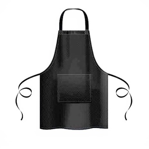 ASAP BEAUTY PAKISTAN Cape de coiffure en polyester noir avec poche avant et taille ajustable pour usage en salon de coiffure - Product Image 1