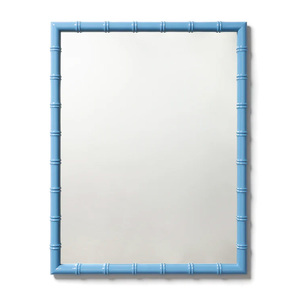 Espejo de Pared Lacado Azul Cielo con Acabado Brillante, Estilo Contemporáneo Fresco, Ideal para Paredes de Entrada y Decoración de Habitaciones Brillantes - Product Image 1