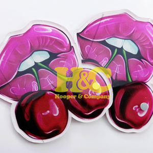 Tuiles acryliques Cherry pour extensions de cils, tuiles roses pour cils, forme violette, couleur personnalisée, logo magnétique durable, tuiles MINK - Product Image 4