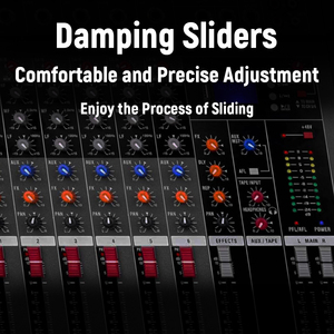 Mezclador de Audio Profesional VOXFULL de 6 Canales con Bluetooth, USB, MP3, Alimentación Phantom de 48V, Consola de Mezclas para DJ, para Actuaciones en Vivo y Karaoke - Product Image 3