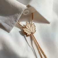 Mode élégant en gros personnalisé Rose fleur métal Western Bolo cravate fournitures