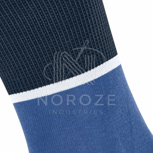 Chaussettes décontractées unies de haute qualité, chaussettes athlétiques personnalisées de couleur unie, chaussettes d'automne écologiques respirantes en élasthanne/nylon pour hommes - Product Image 6