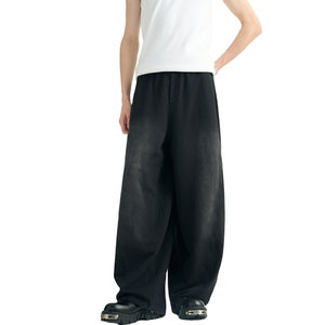 Pantalones de chándal de hombre de pierna ancha, holgados, de peso pesado, con lavado vintage, estilo urbano, personalizados por fabricante 2026 - Product Image 1
