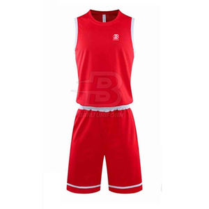 Tenue de Basketball Homme Personnalisée 100% Polyester Manches Courtes Respirante Séchage Rapide pour Équipe Grandes Tailles Ensembles Élégants - Product Image 1