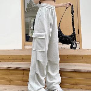 Pantalones cargo de gran tamaño con diseño personalizado, pantalones transpirables para mujer al por mayor, pantalones casuales elegantes con múltiples bolsillos Cargo Jogger - Product Image 4