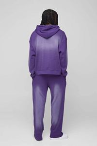 Survêtement d'extérieur pour homme en coton 100% respirant à capuche, motif uni, fabriqué au Pakistan, 2 en 1 avec fermeture éclair - Product Image 2