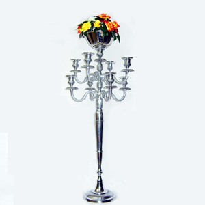 Candelabros de mosaico de espejo dorado con 5 brazos restaurante y hoteles decoración de entrada candelabros hechos a mano para decoración de Navidad - Product Image 4