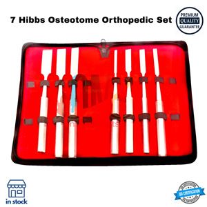 Hibbs ชุดเครื่องมือผ่าตัดออร์โธปิดิกส์7ชิ้น, ชุดอุปกรณ์ผ่าตัดกระดูกแบบตรง9นิ้ว - Product Image 2