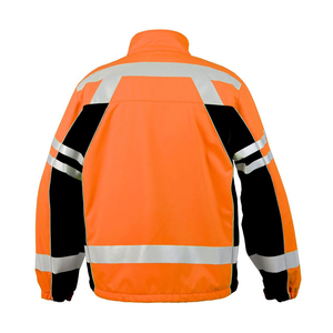 Haute visibilité veste de travail d'hiver meilleure qualité respirant et durable antibactérien durable et réfléchissant vêtements de sécurité - Product Image 5
