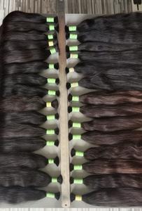 Extensiones de cabello humano virgen dibujado solo Remy ondulado natural de alta calidad Color negro - Product Image 5