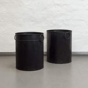 Galva Bloom Rustic Bucket <b>Edge</b> Planter Galvanized <b>Metal</b> Basket <b>for</b> Home <b>Garden</b> Decorative Use Floor Planter Flower Pots Planters - Product Image 1