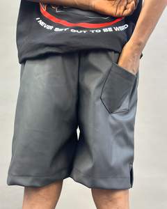 <b>Men's</b> Casual Summer <b>Shorts</b> with Anti-Wrinkle Feature Wholesale from Bangladesh Drawstring <b>Elastic</b> <b>Waist</b> Solid Pattern - Product Image 6