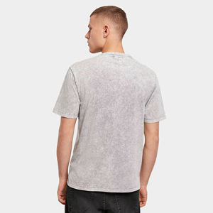 Acid Washed T-<b>shirt</b> Vintage Oversized Ripped Hem T-<b>shirts</b> 2025 100% cotton T-<b>shirt</b> for <b>men</b> loose fit printed Wholesale - Product Image 2