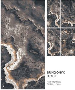 Carreaux de porcelaine de qualité supérieure, noir onyx brillant, 60*120 - Product Image 2