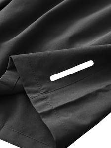 Shorts en maille respirante à séchage rapide, couleur unie, confortables, avec logo frontal, anti-UV, pour hommes, vêtements de sport décontractés, faible MOQ, prix abordable - Product Image 4