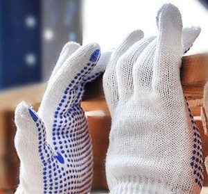 Gants à pois en coton de qualité supérieure Absorption et libération d'humidité exceptionnelles Respirants avec protection UV naturelle - Product Image 2