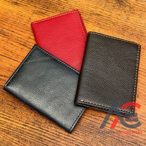 ODM Fabricant d'usine OEM Porte-cartes à deux volets en cuir recyclé multicolore Portefeuilles Portefeuilles Portefeuilles de créateur RFID de haute qualité - Product Image 1