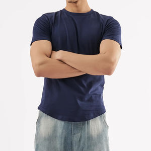 Camiseta de gran tamaño de algodón 100% de peso pesado personalizada para hombre de alta calidad, camiseta de peso pesado de cuello redondo en blanco - Product Image 5