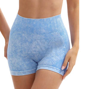 Shorts de Yoga Sin Costuras para Mujer, Cintura Alta, Efecto Push-Up, Shorts Deportivos Elásticos para Gimnasio, Fabricante de Ropa Deportiva OEM ODM - Product Image 1