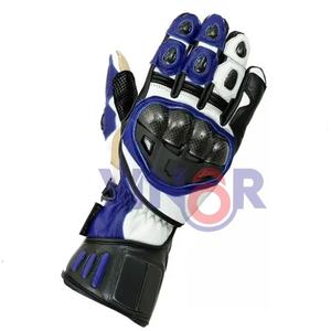 Gants de moto en cuir durables avec compatibilité tactile, respirants et coupe-vent pour la conduite en extérieur - Légers et unisexes - Product Image 2