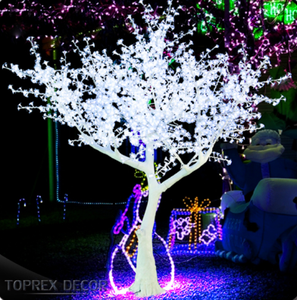 Toprex Usine Professionnelle Personnalisé Lumières De Noël Décoration Extérieure Artificielle Blanc Chaud Led Fleur De Cerisier Arbre Lumière - Product Image 2