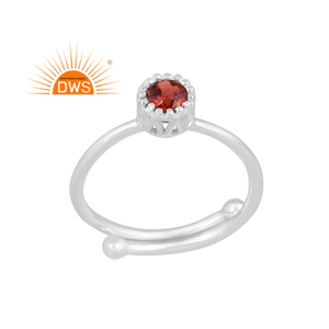 Latest Trending Fine Sterling <b>Silver</b> Natural <b>Garnet</b> Gemstone Stackable <b>Ring</b> Custom Jewelry For Women Gift For Her - Product Image 1