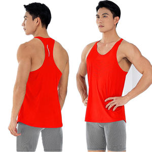 Débardeur de fitness pour hommes débardeur de compression tricoté en polyester respirant imprimé graphique maillots d'entraînement athlétique - Product Image 4