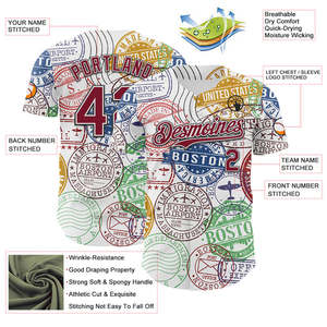 Authentic <b>baseball</b> <b>jersey</b> wholesale <b>bulk</b> supplier breathable moisture resistant quick dry durable lightweight comfort for sports - Product Image 3