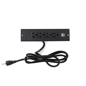 SwiftCharge 4-Outlet Power Strip Dual USB Surge Protector for Table & Desk Wall Extension PW-A-4020A Made in Vietnam - Product Image 3