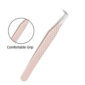 Coated Stainless Steel Curved Tweezers Precision Beauty <b>Tool</b> for <b>Smooth</b> Grip Accurate Handling Salon Use HERMANN MEDITECH - Product Image 5