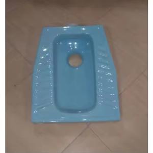 Articles sanitaires en céramique Vistaar Blue Standard Casserole orientale en céramique-Poêle accroupie double couleur, Produits de commode de toilette de salle de bain - Product Image 3