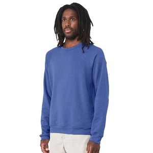 Peso pesado 100% algodón personalizado bordado liso alto Hip Hop cuello redondo pulóver sudadera para hombres - Product Image 6