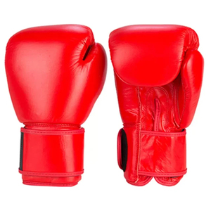 Machine à logo personnalisé 2025 Gants de boxe Offre Spéciale Entraînement professionnel Equipement de boxe Gants d'entraînement en cuir de couleur rouge - Product Image 2