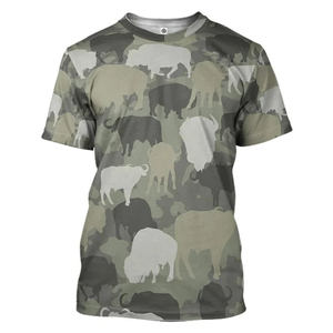 Camiseta con Estampado Gráfico de Camuflaje Animal en 3D para Hombre, Camiseta Informal de Manga Larga con Cuello Redondo, Camuflaje, Otoño, Calle, Aire Libre, Holgada - Product Image 5