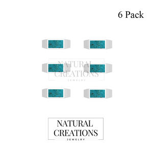 Argent sterling 925, bague classique pour homme, sertie de turquoise, baguette, faite à la main, cadeau unique pour lui, anniversaire, mariage, fête - Product Image 2