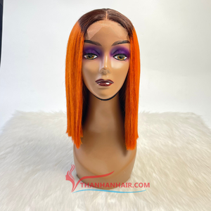 วิกผมบ๊อบตรงกระดูกยืดผม100% สีเต็ม - Product Image 5