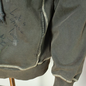 Sweat-shirts vintage surdimensionnés en coton lourd 500 g/m², coupés et cousus, délavés à la pierre, effet délavé au soleil, style boxy, délavés, fabriqués par un fabricant OEM personnalisé - Product Image 2