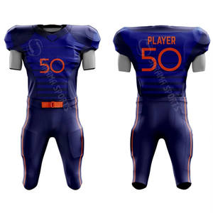 Concevez vos propres ensembles de maillots de football américain par sublimation personnalisés Vêtements de football d'équipe personnalisés Uniforme de football américain - Product Image 1