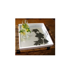 Diseño impreso de tamaño único para bandeja para servir comida, bandeja impresa de madera hecha a mano de alta calidad al por mayor para restaurante de Hotel en casa - Product Image 1