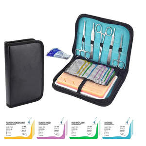 Kit de práctica de sutura completo profesional OEM almohadilla de simulación de silicona de piel de PVC reutilizable para entrenamiento de estudiantes con etiqueta privada - Product Image 6