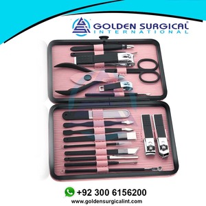 Kit de Manicura para Mujer, Set Profesional de Cortaúñas, Herramientas de Cuidado de Pedicura, Acero Inoxidable - Product Image 6