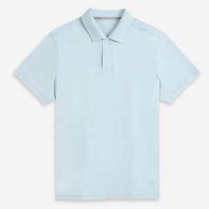 Camisetas de golf de algodón 100% al por mayor de calidad superior azul - Product Image 1