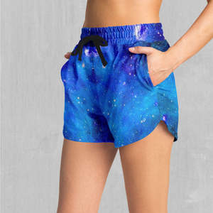 Shorts de plage décontractés taille haute pour femmes, confortables, respirants, écologiques, séchage rapide, imprimés par sublimation personnalisée, polyester/coton - Product Image 4