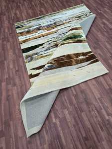 Alfombra de lana moderna NZ personalizada con patrón abstracto a mano, alfombras y juegos personalizables para dormitorio o sala de estar - Product Image 4