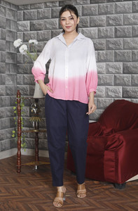 Chemises décontractées élégantes pour femmes Tye et Dyed Summer Wear - Product Image 3