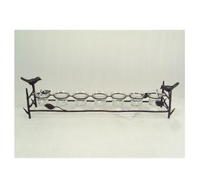 Metal <b>Christmas</b> <b>Tree</b> Tealight <b>Candle</b> Holders with Nickel Plated Look - Product Image 6